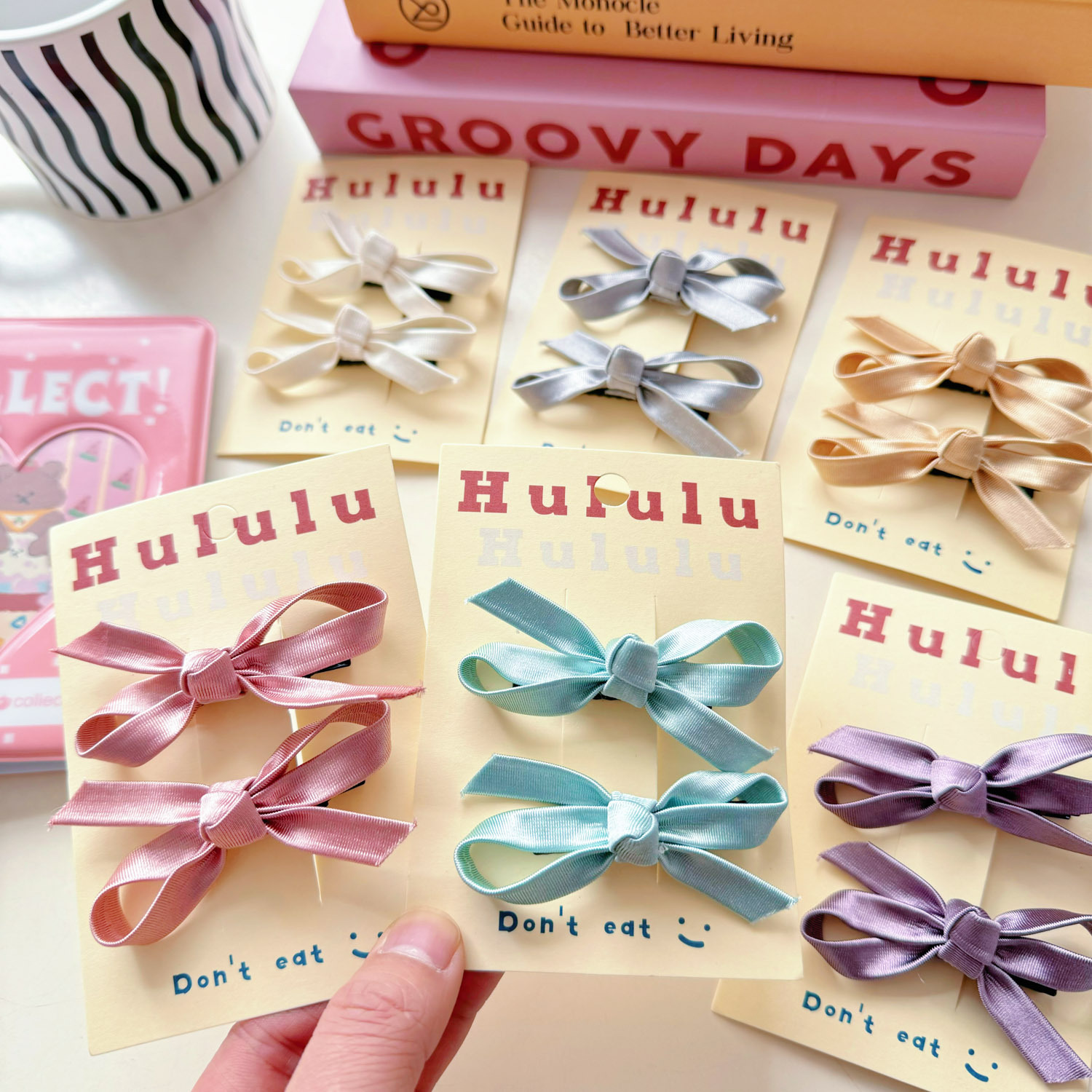 雑貨★子供用髪飾り　ヘアビン★アクセサリー★6色