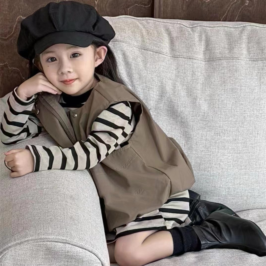 2024★春秋新作★韓国風子供服★トップス★ワンピース★5〜13