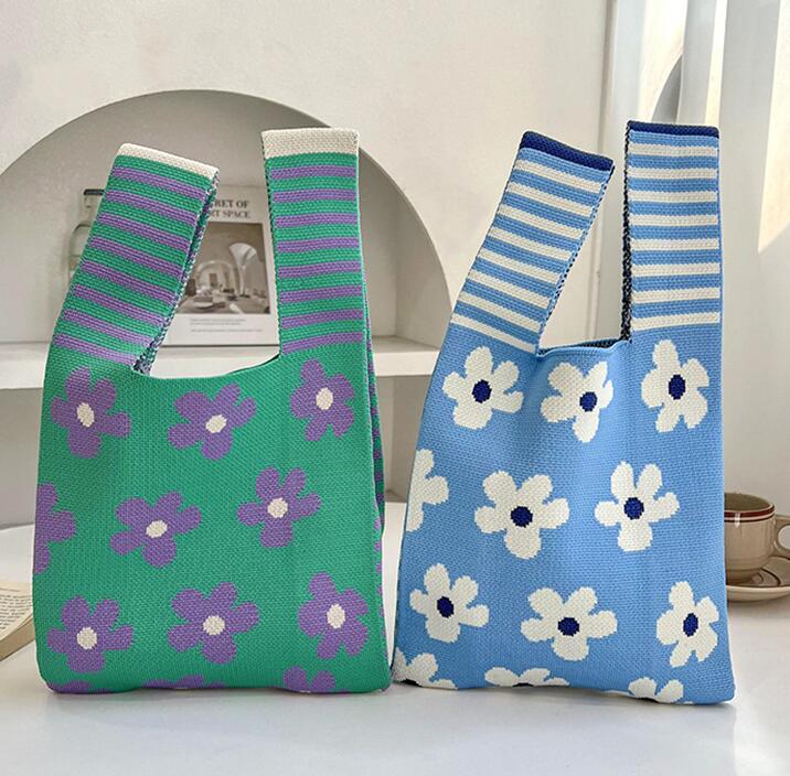 「2024」バッグ★ハンドバッグ★ニットバッグ★ 可愛い★5色