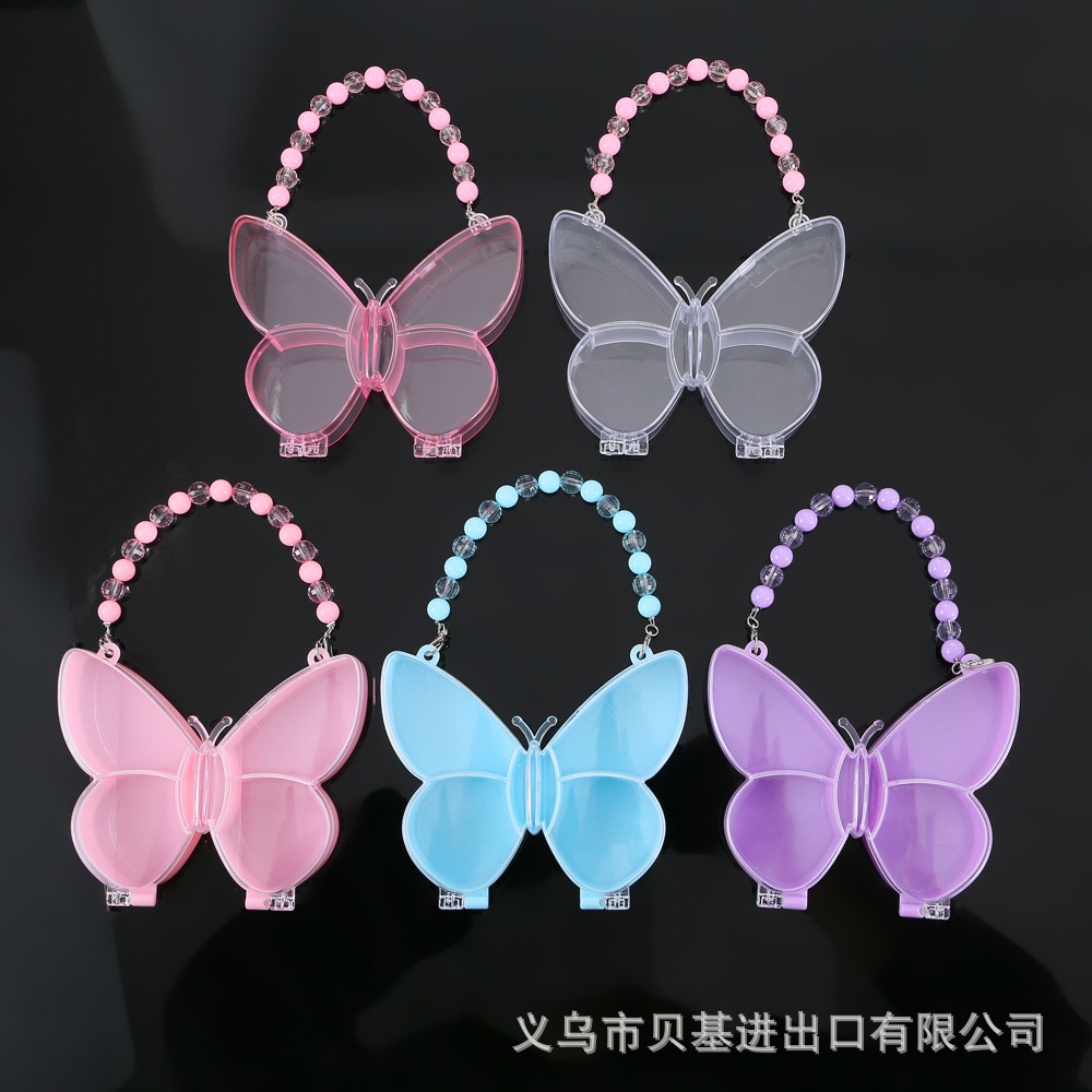 ★超人気★子供用可愛いアクセサリー収納ケース　透明防塵ケース★5色