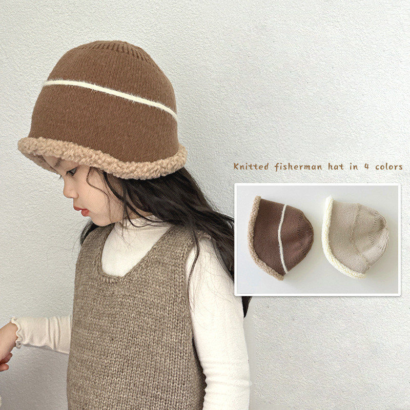 「2024」子供用★帽子★バケットハット★ベビー★暖かい★4色