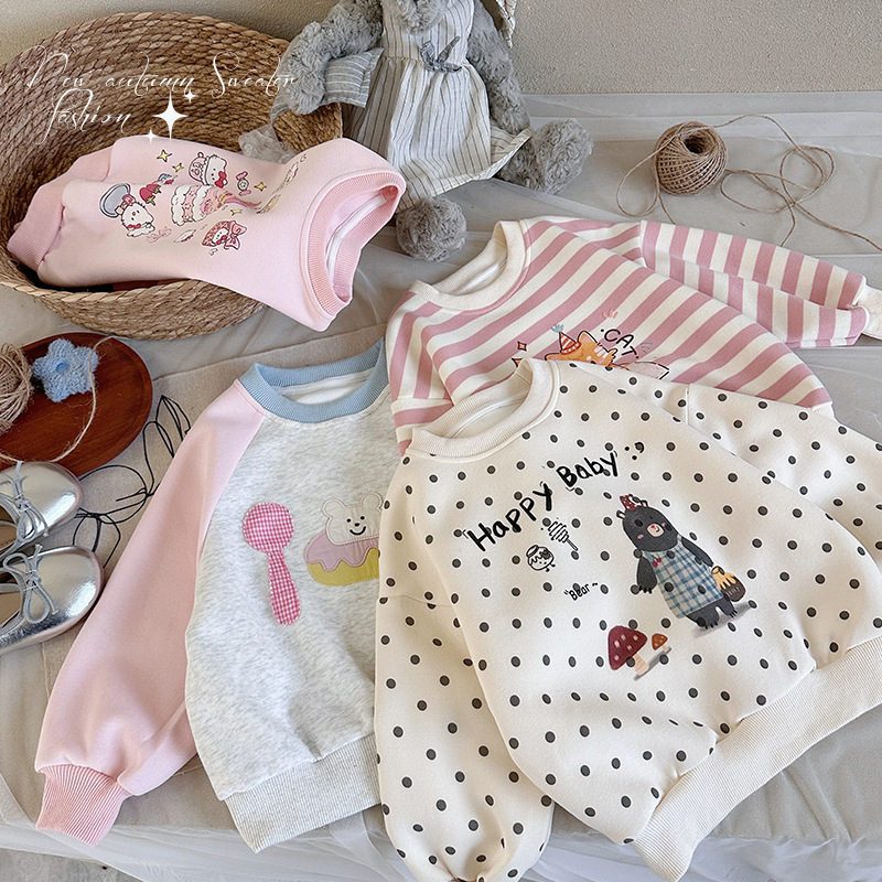 2024秋新作★子供服　トップス★90cm〜150cm 3色