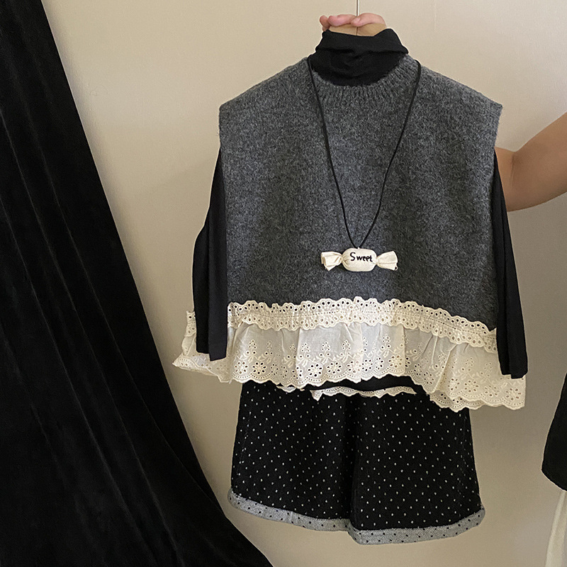 「2024」子供服★トップス★ベスト★ズボン★韓国風子供服★3色90cm〜150cm