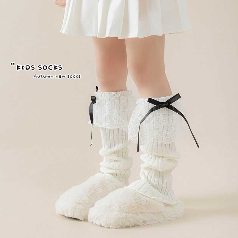 「2024」靴下★子供用★ソックス★蝶結び★レッグカバー★可愛い