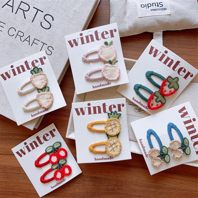 雑貨★子供用髪飾り　ヘアビン★アクセサリー★6色