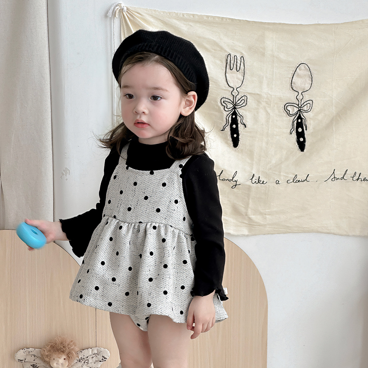 2024★春秋新作★韓国風ベビー服★トップス★ロンパース★66cm〜100cm 3色