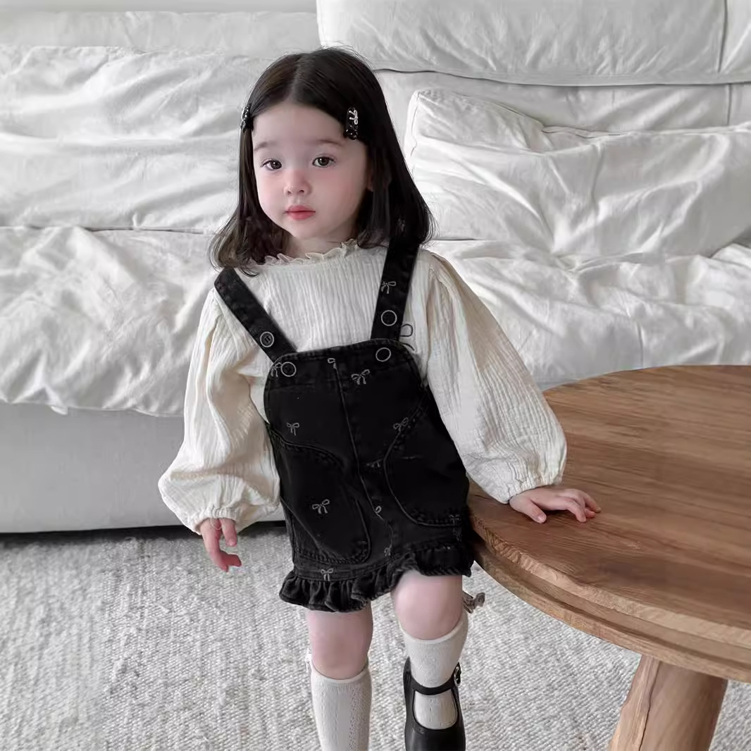 「2024」子供服★トップス★サロペットスカート★韓国風子供服★ベビー★2色73cm〜100cm