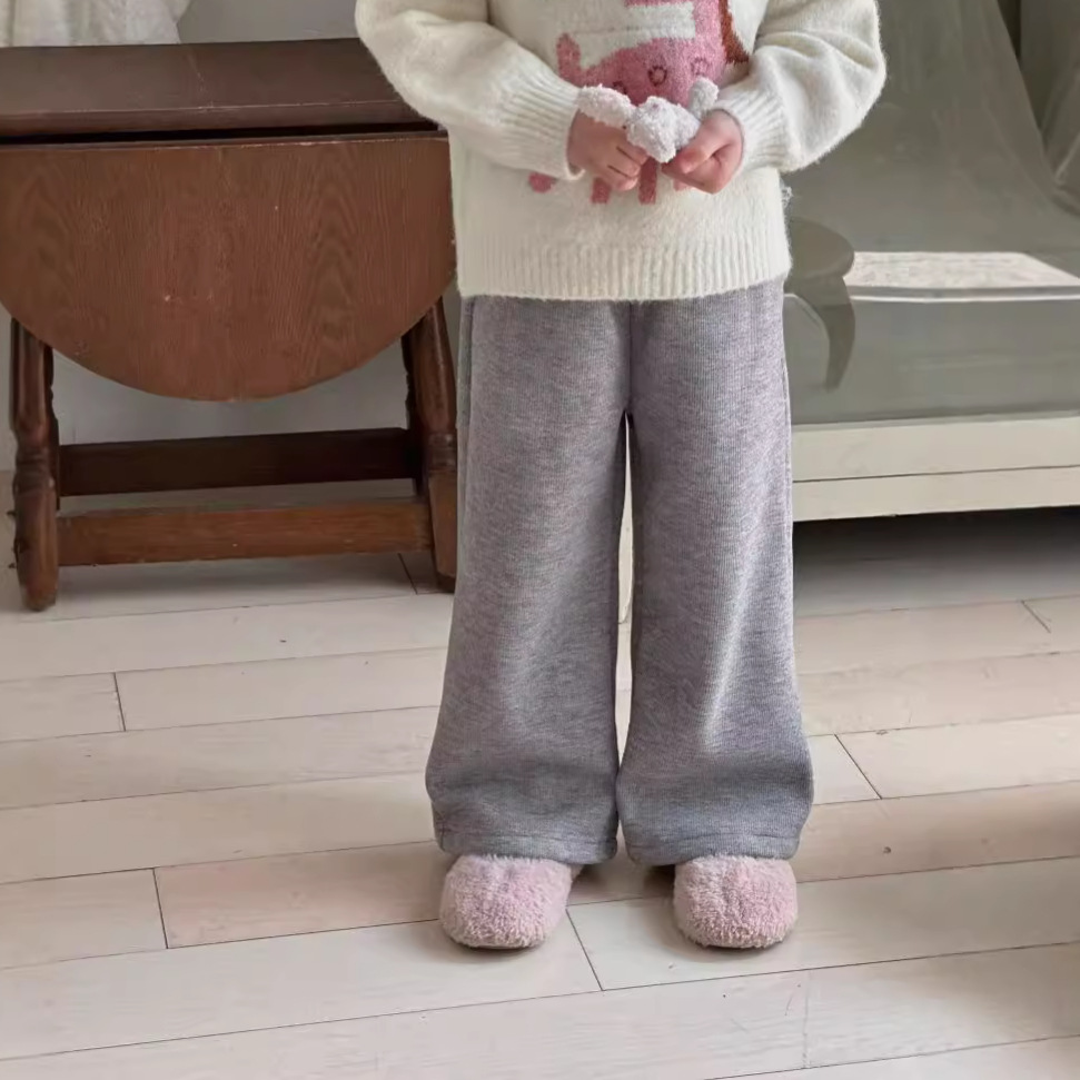 2024秋冬新品HL★子供服　ズボン　裏起毛★90cm〜140cm 4色