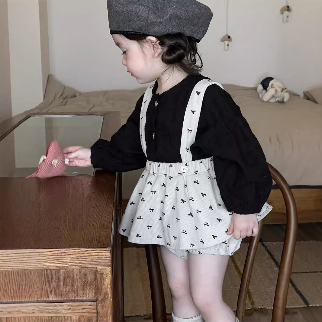 2024秋新作★子供服　トップス&サロペット分けて★73CM〜100cm 2色