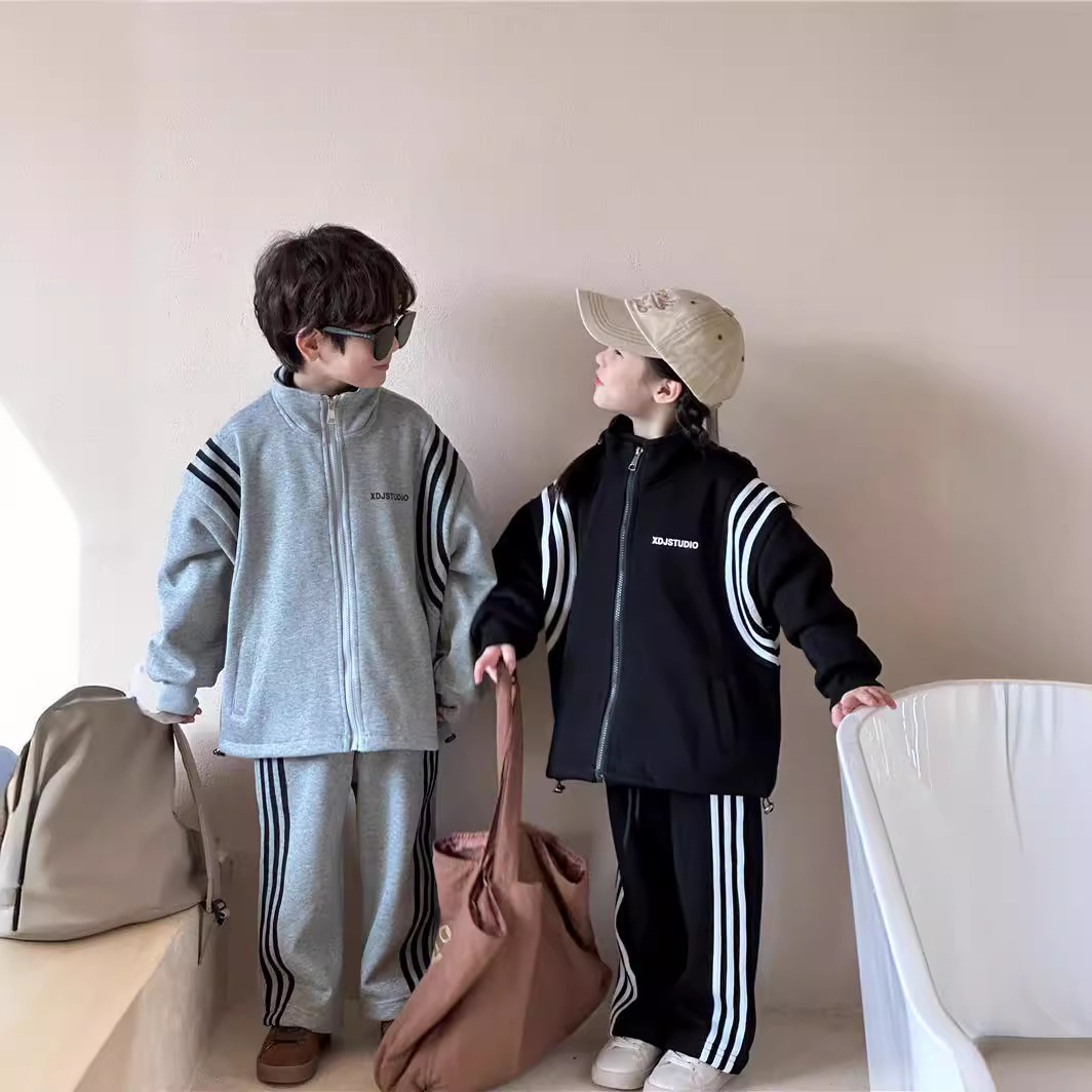 2024秋冬新作★子供服　トップス+ズボン　セットアップ★90cm〜140cm 2色