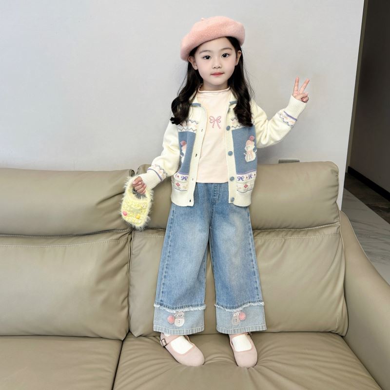 「2024」子供服★セーター+ズボン★セットアップ★韓国風子供服★90cm〜150cm