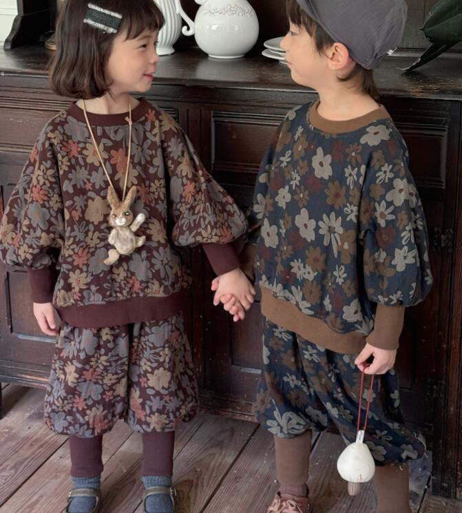 2024秋品★子供服　トップス+ズボン　セット★80-140cm★2色