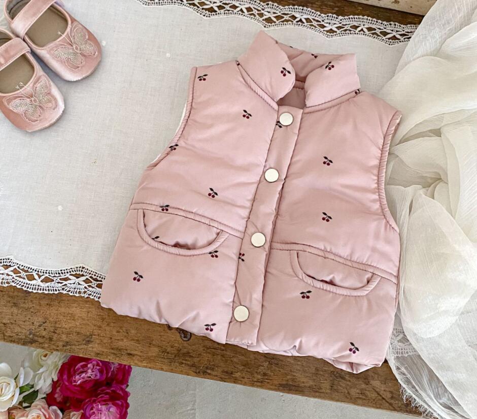 「2024」子供服★トップス★チョッキ★ベスト★韓国風子供服★厚手★裏起毛★66cm〜100cm