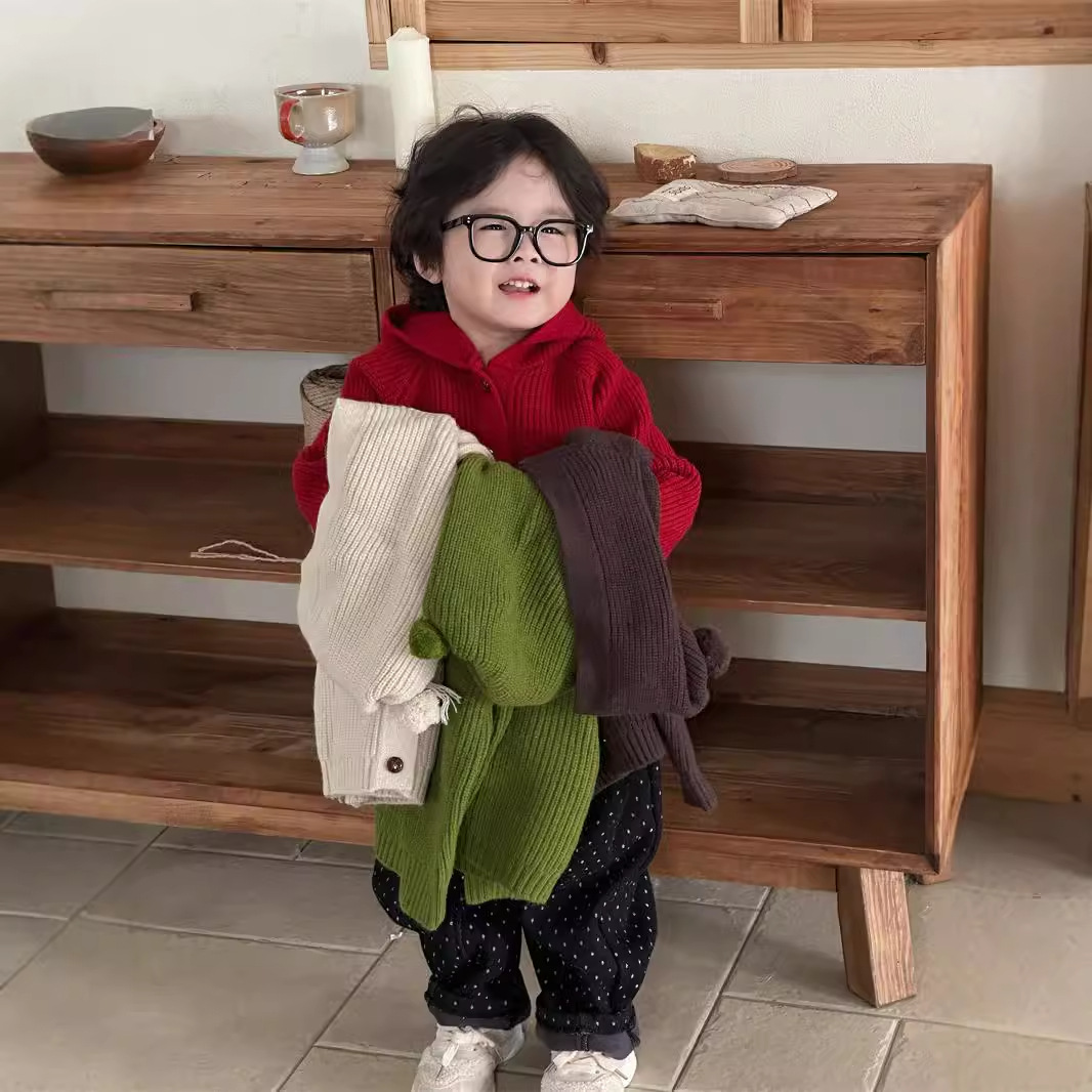 2024秋冬新品★子供服 　カーディガン★90cm〜140cm 4色