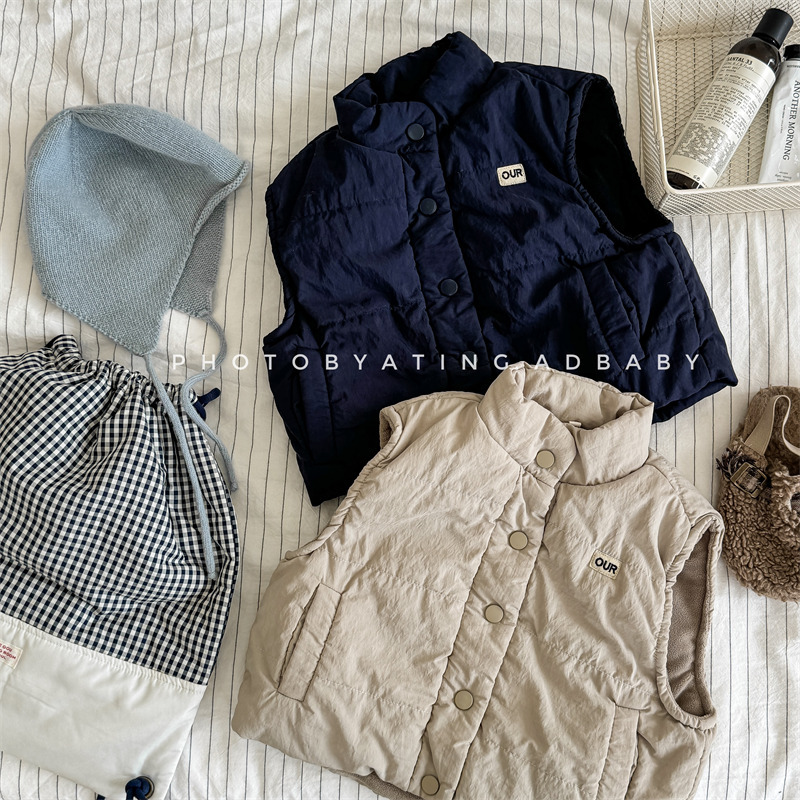 「2024」子供服★トップス★チョッキ★ベスト★韓国風子供服★2色80cm〜130cm