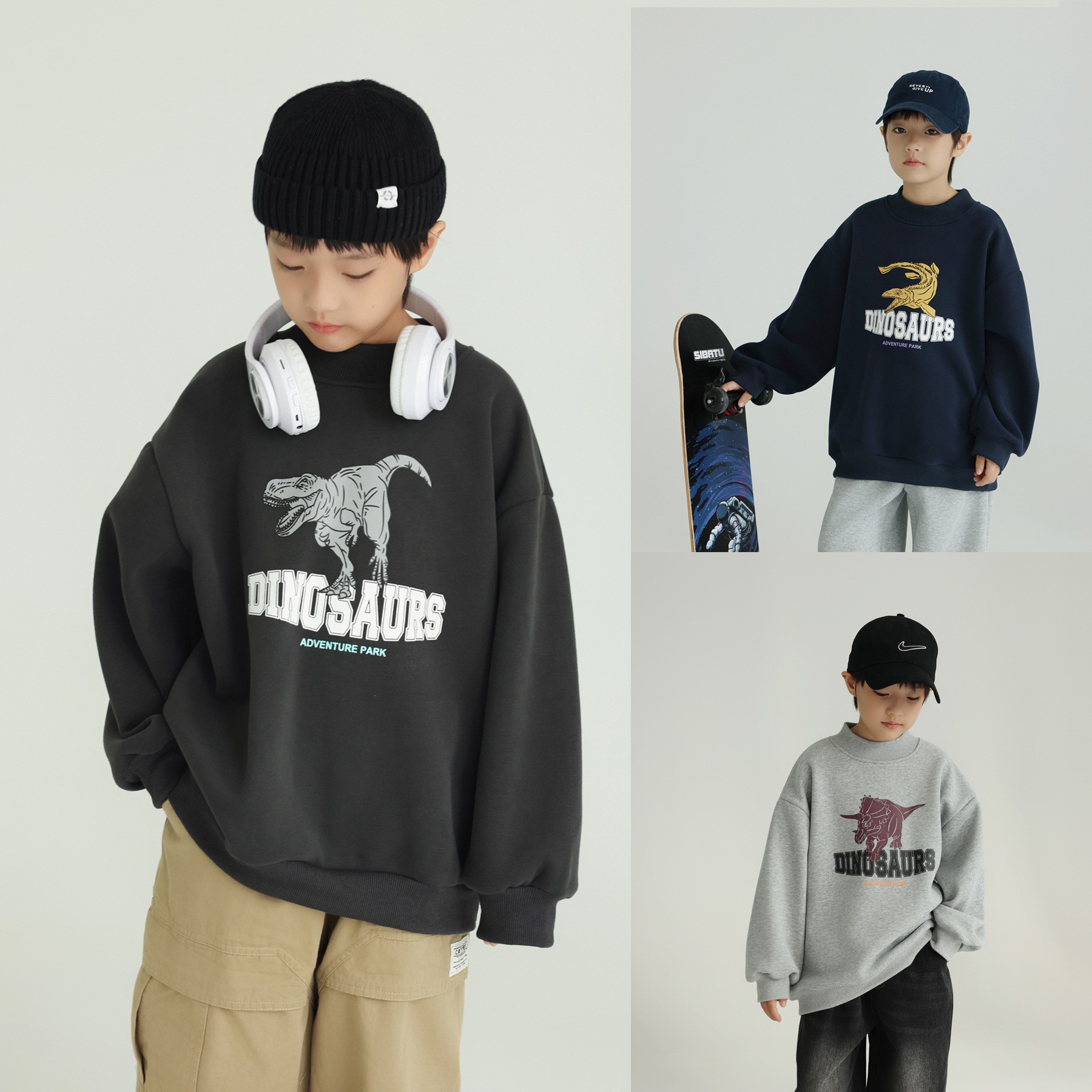 2024秋冬新品★子供服　パーカー　トップス★100cm〜160cm 3色