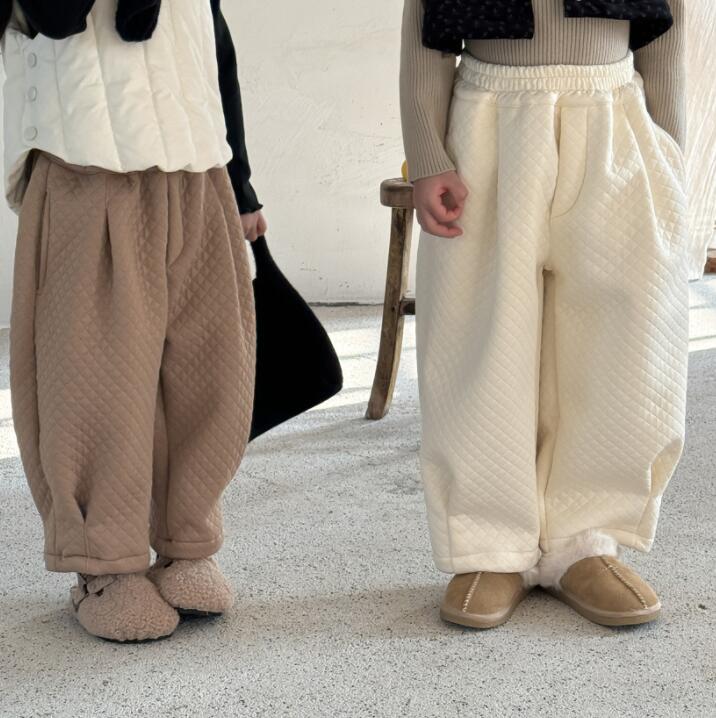 「2024」子供服★ボトム★ズズボン★裏起毛★韓国風子供服★3色90cm〜150cm