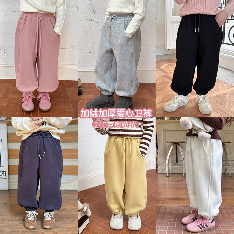 2024秋冬新品A★子供服　ズボン★90cm〜160cm 6色