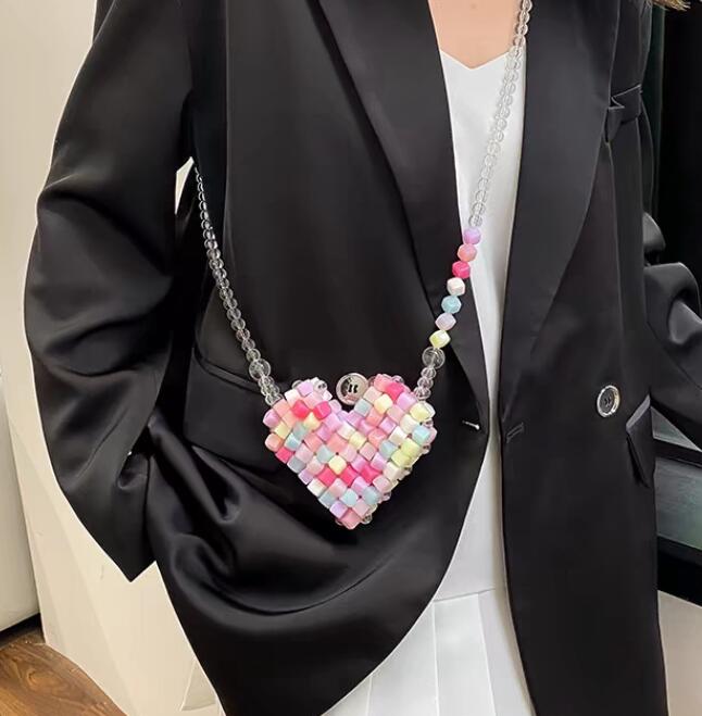 2024新型★ビーズバッグ★ショルダーバッグ★