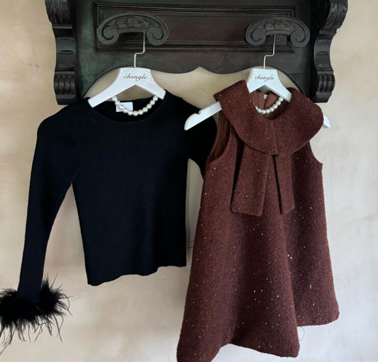 2024冬新作CL★子供服　セーター★90cm〜140cm 2色