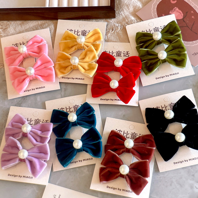 クリスマス髪飾り★子供用髪飾り　ヘアビン★アクセサリー★9色