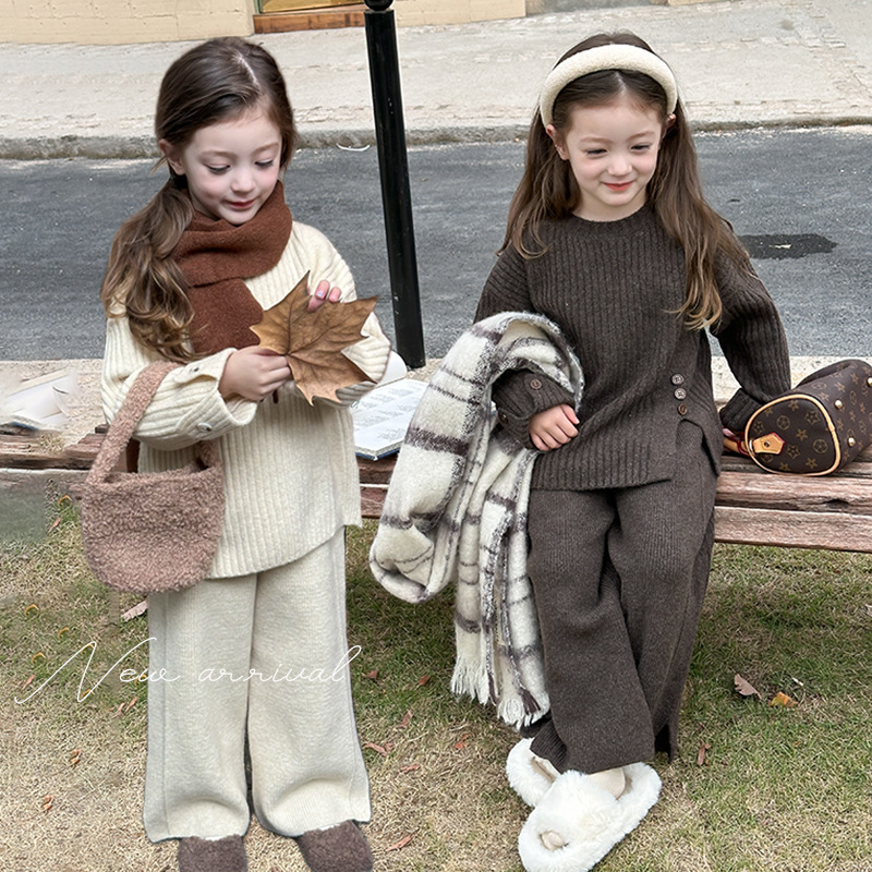 2024年新品A★子供用★ニット　セットアップ★ 2色