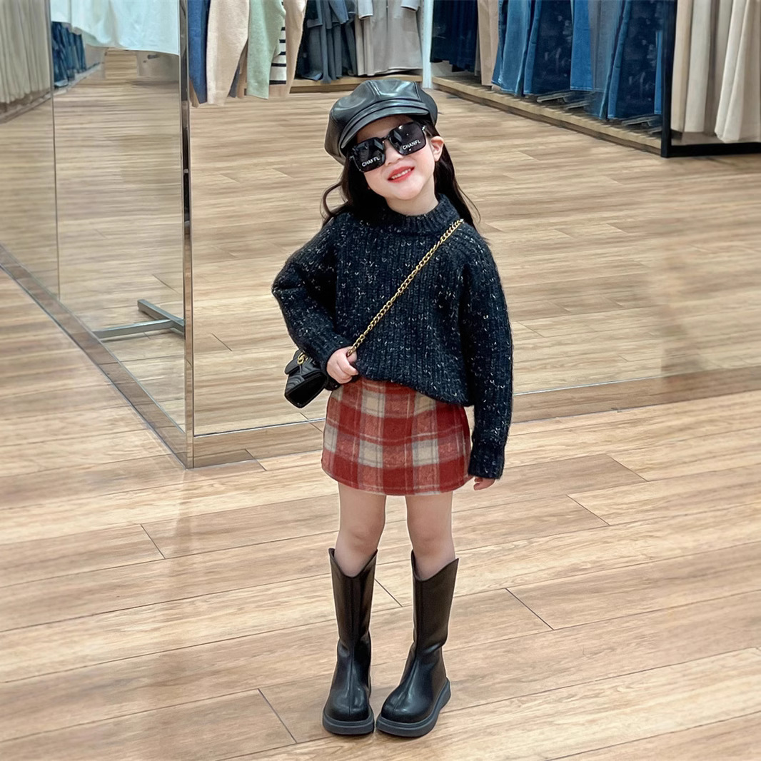 2024秋冬新品★子供服　セーター&スカート★90cm〜140cm