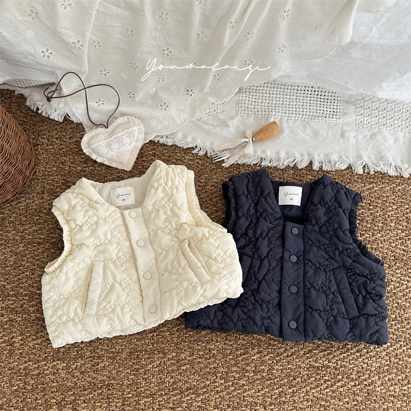 「2024」子供服★トップス★チョッキ★ベスト★韓国風子供服★2色80cm〜130cm