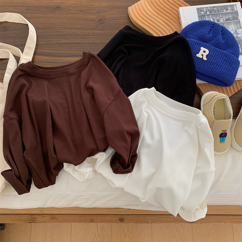 2024春秋新作★子供服　トップス★90cm〜130cm 3色