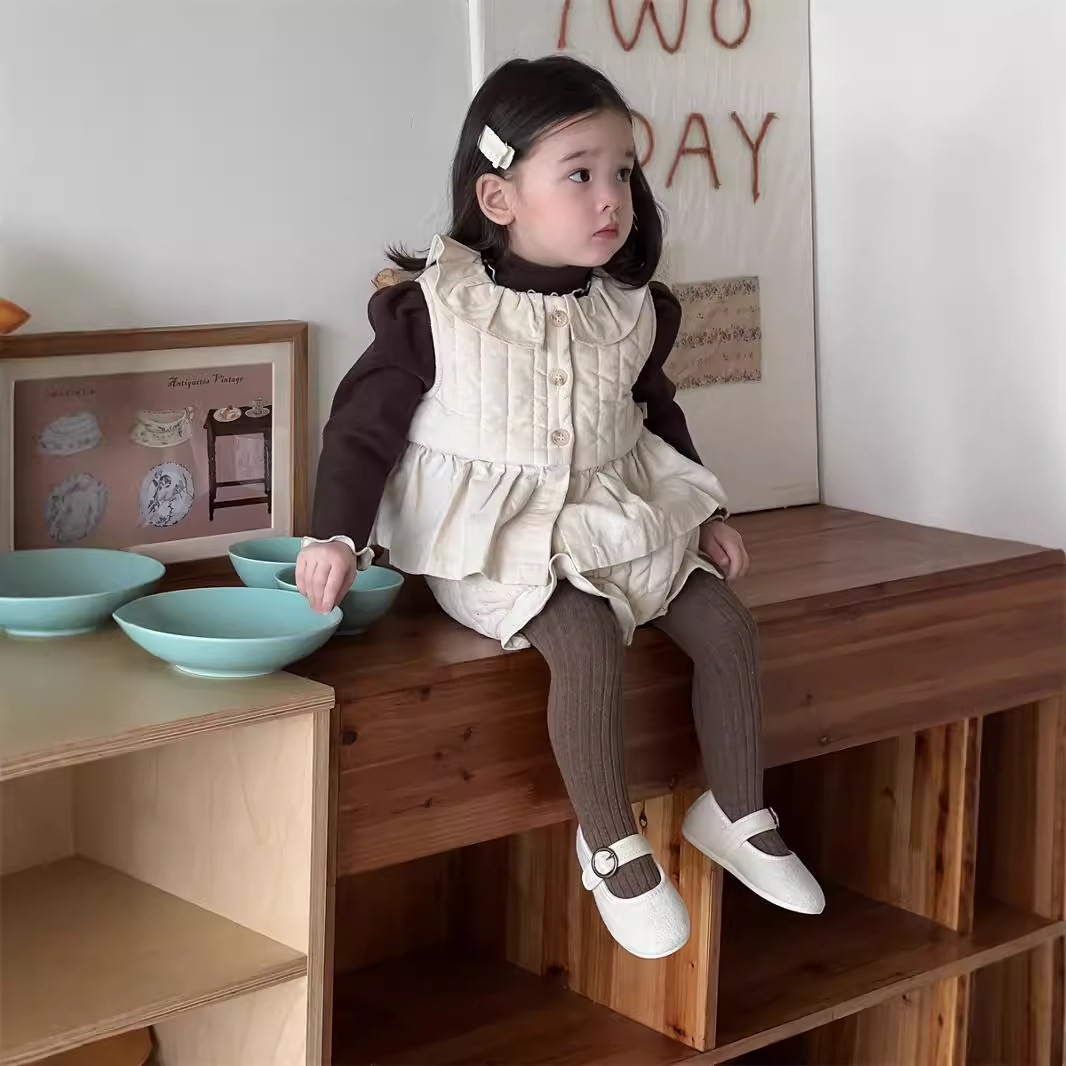 2024年冬新品★子供服　ズボン&ベストコート分けて★73CM〜110cm 2色