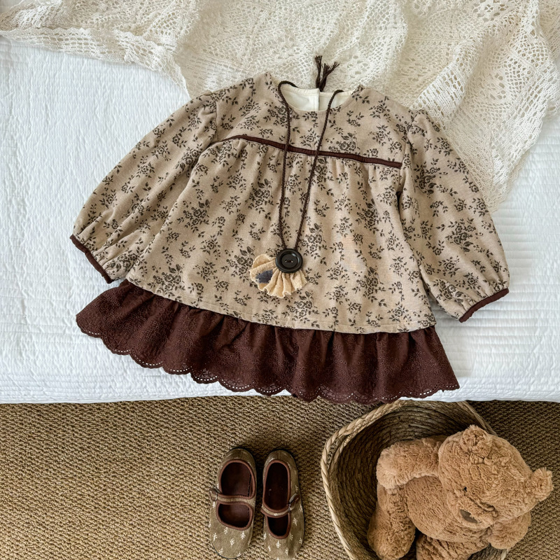 「2024」子供服★ワンピース★長袖★韓国風子供服★90cm〜140cm