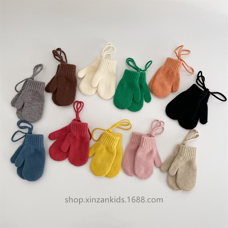 2024秋冬★手袋★子供用手袋★男女兼用★防寒★キッズ★暖かい★11色