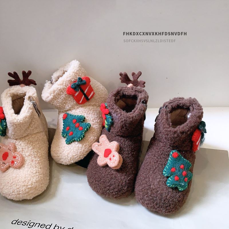 2024冬新入荷★子供靴  クリスマス★シューズ　ブーツ★22/15cm〜32/20.5cm 2色