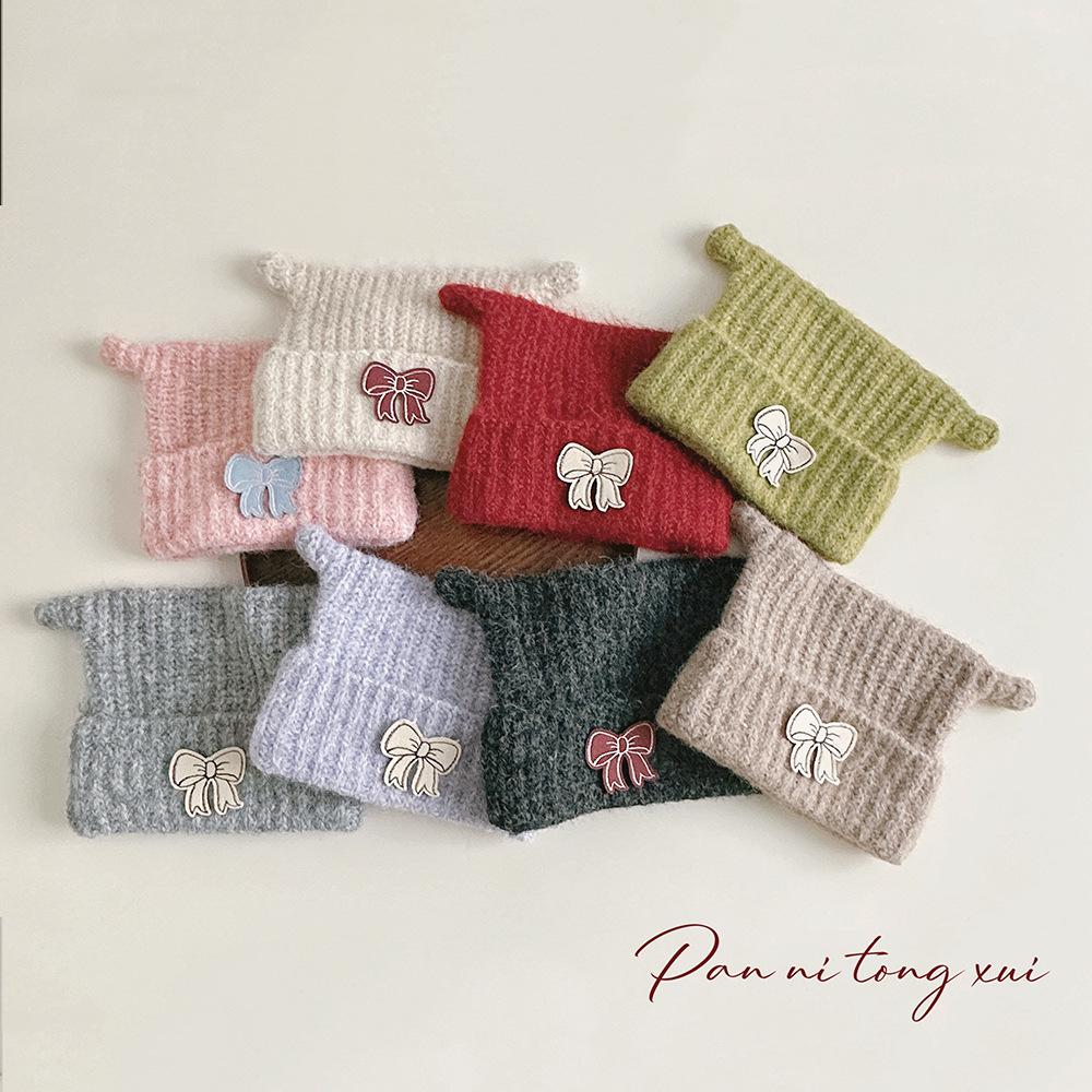 「2024」子供用★帽子★ニット帽子★キッズ★防寒★暖かい★8色