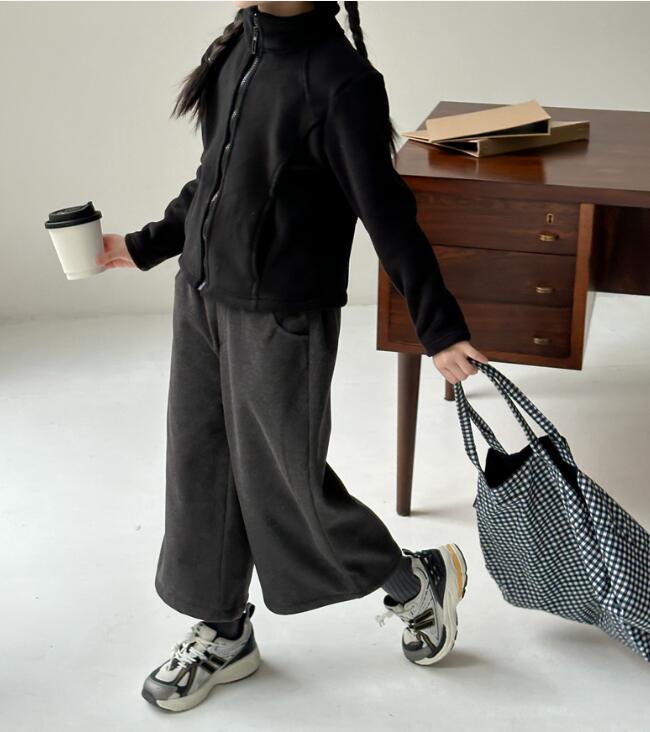 2024新入荷★子供服　八丈分ズボン 裏起毛★100cm〜160cm