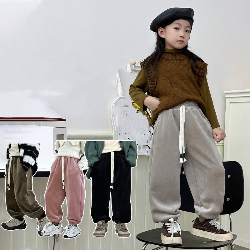 2024★秋冬新作★韓国風子供服★ズボン★90cm〜160cm 4色