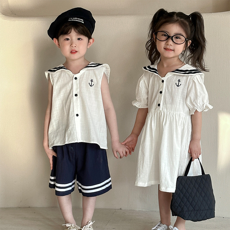 2025夏新作★子供服　ワンピース&上下セット★80cm〜150cm 2色