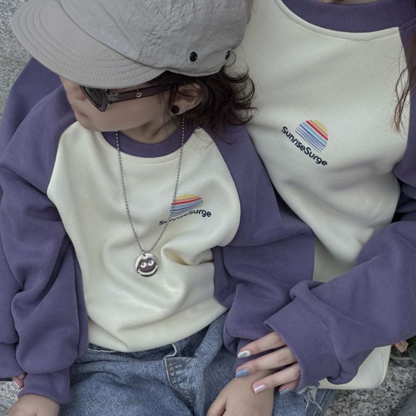 2025新作★子供服&親子服　トップス&裏起毛★90~60cm　S〜XL 2色