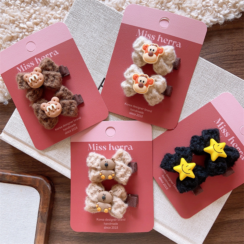 雑貨★子供用髪飾り　ヘアビン★アクセサリー★4色