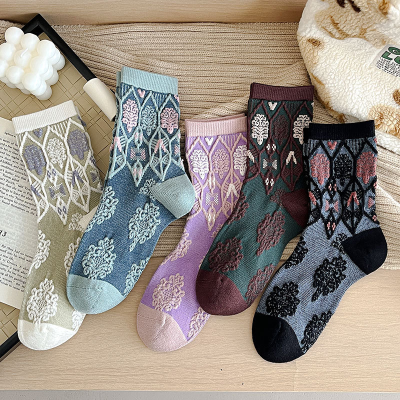 「2024」靴下★レディース★ソックス★大人用★女性用靴下★可愛い★5色