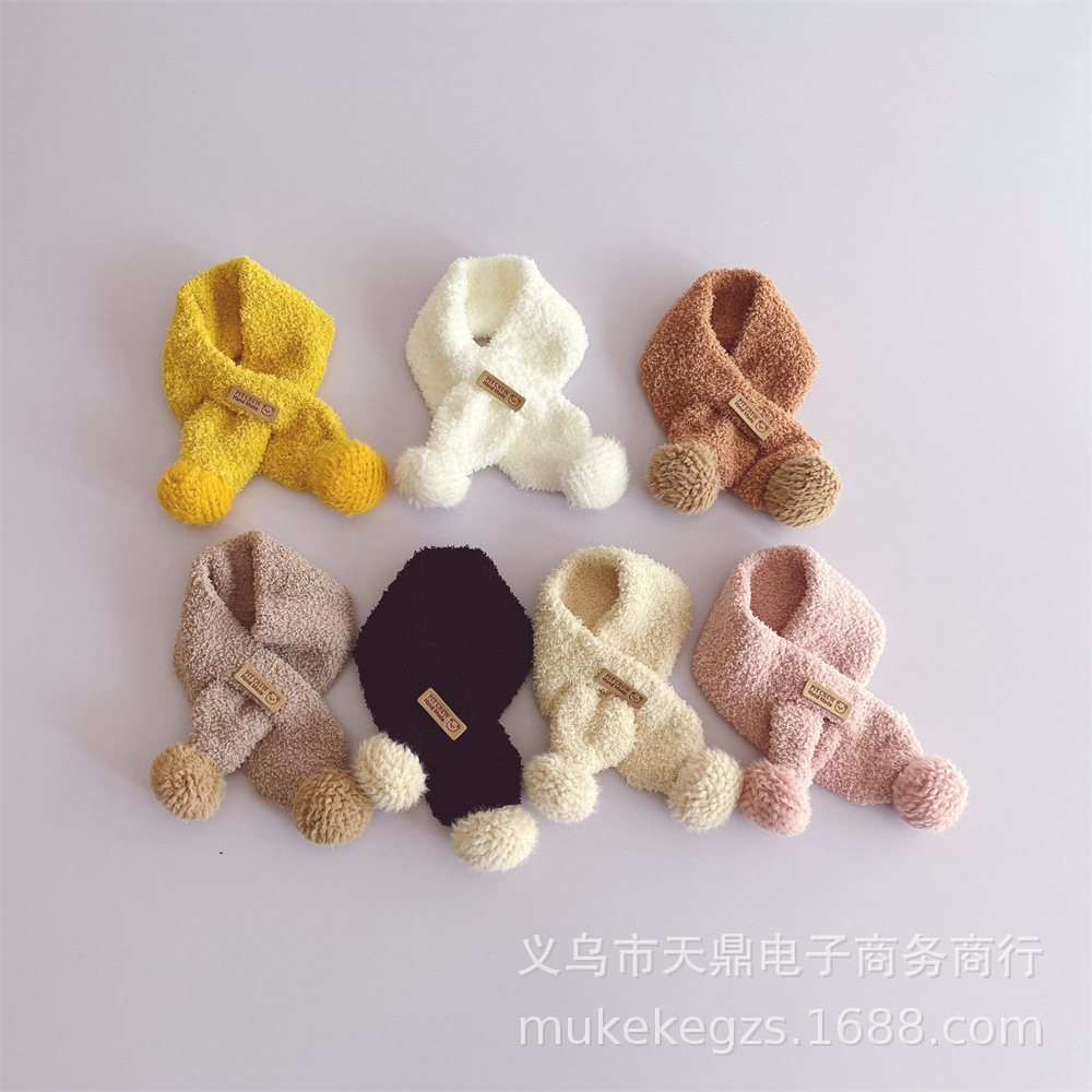 「2024」★子供用★マフラー★防寒★襟巻き★ネックウォーマー★キッズ★暖かい★7色