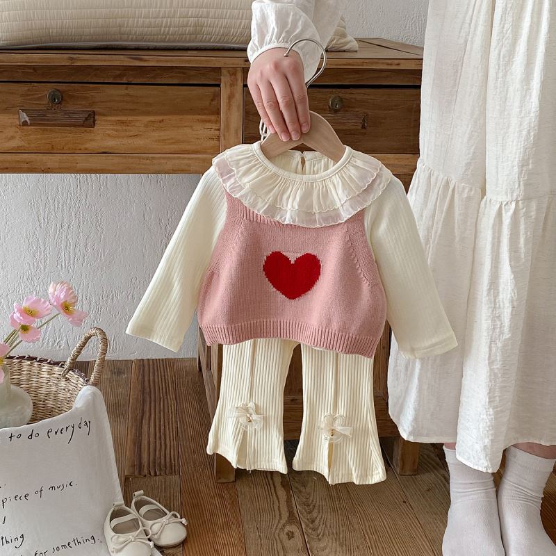 2025新作★子供服　トップス+ベスト&ズボン分けて★73〜100cm