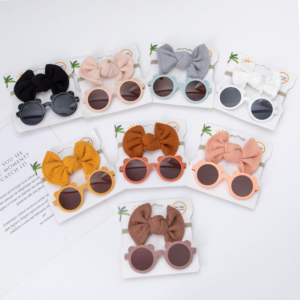 「2025」メガネ★子供用★サングラス+ヘアバンド★子供向けメガネ★キッズ★可愛い★8色