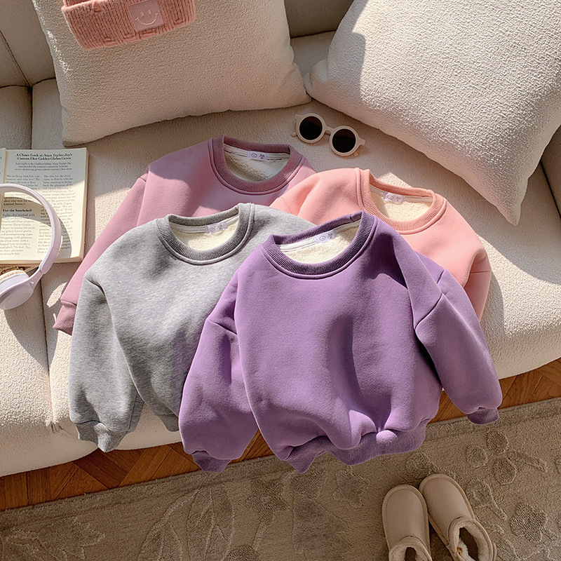 2025★秋冬新作★韓国風子供服★裏起毛★トレーナー★90cm〜150cm 4色