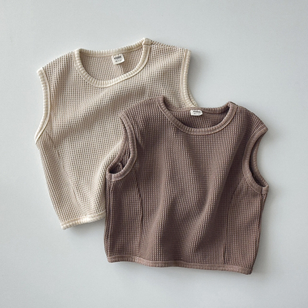 2025新作★子供服　ベストトップス★73CM〜100cm 2色