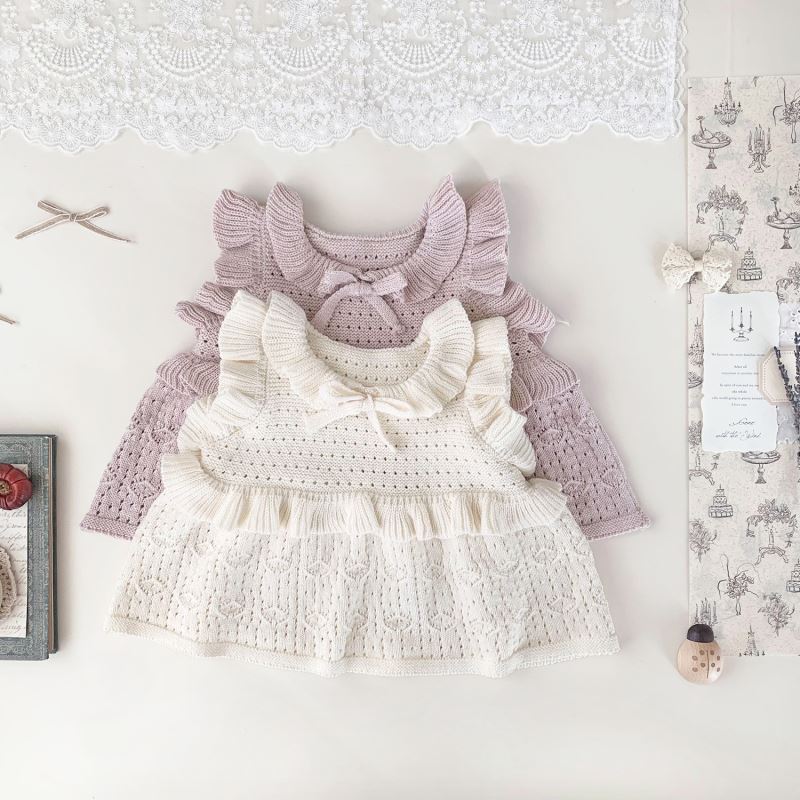 2025年新Cu★子供服　ニットベスト★73CM〜110cm 2色