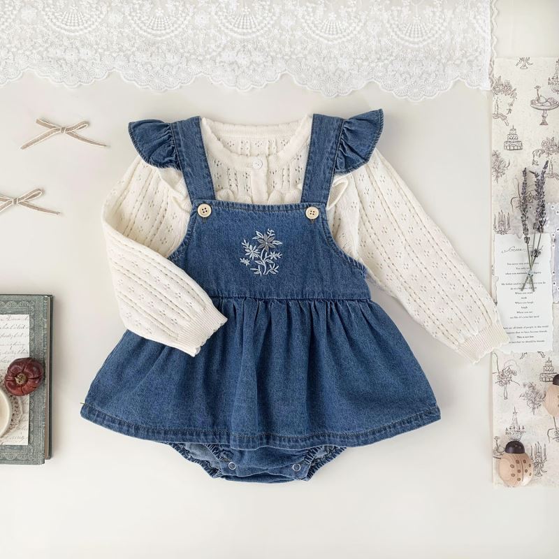 2025年新Cu★ベビー服　デニムロンパース★73CM〜100cm