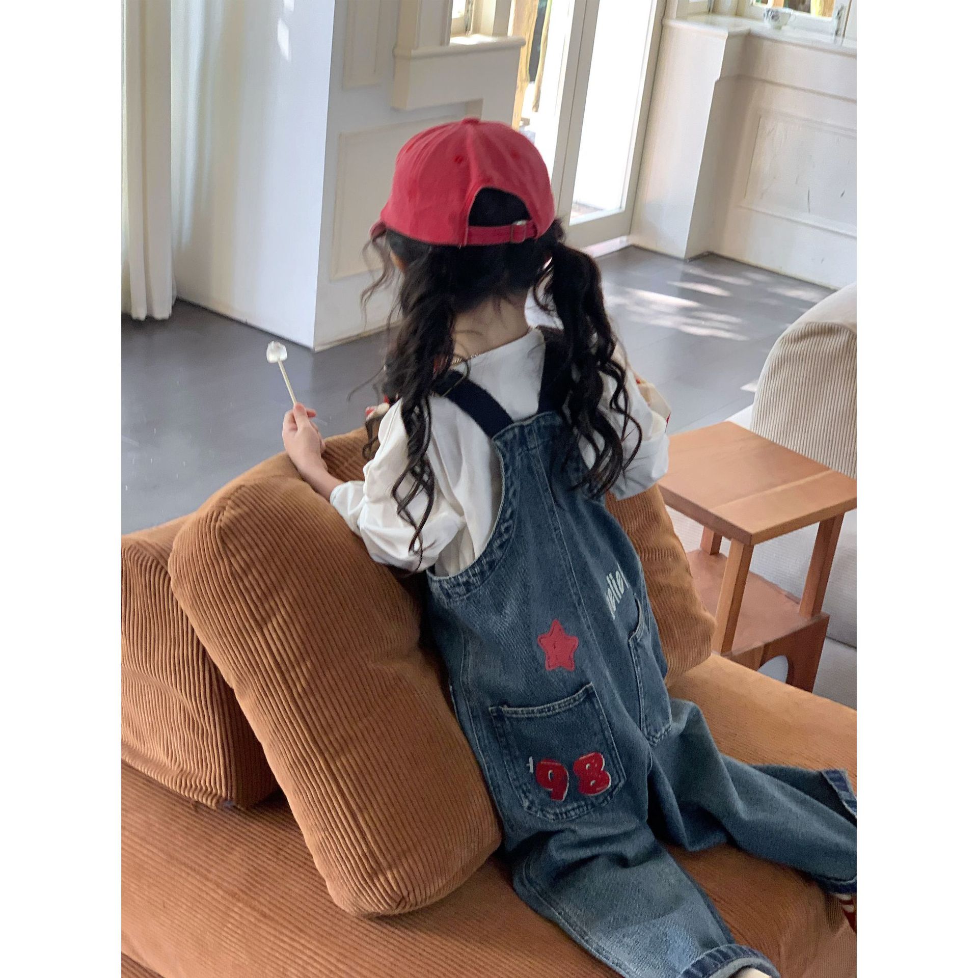 2025★春秋新作★韓国風ベビー服★トップス★サロペット★90cm〜140cm 2色