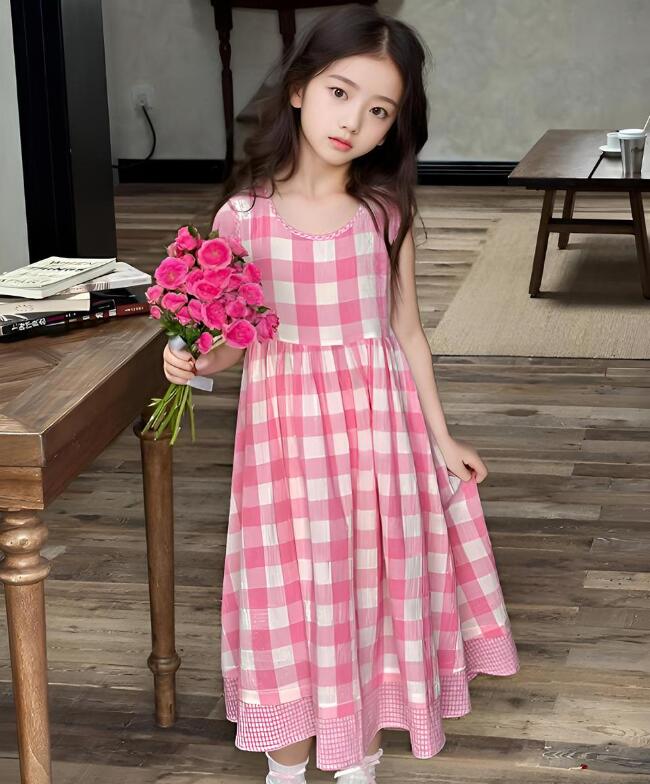 「2025」子供服★ワンピース★袖なし★韓国風子供服★100cm〜150cm