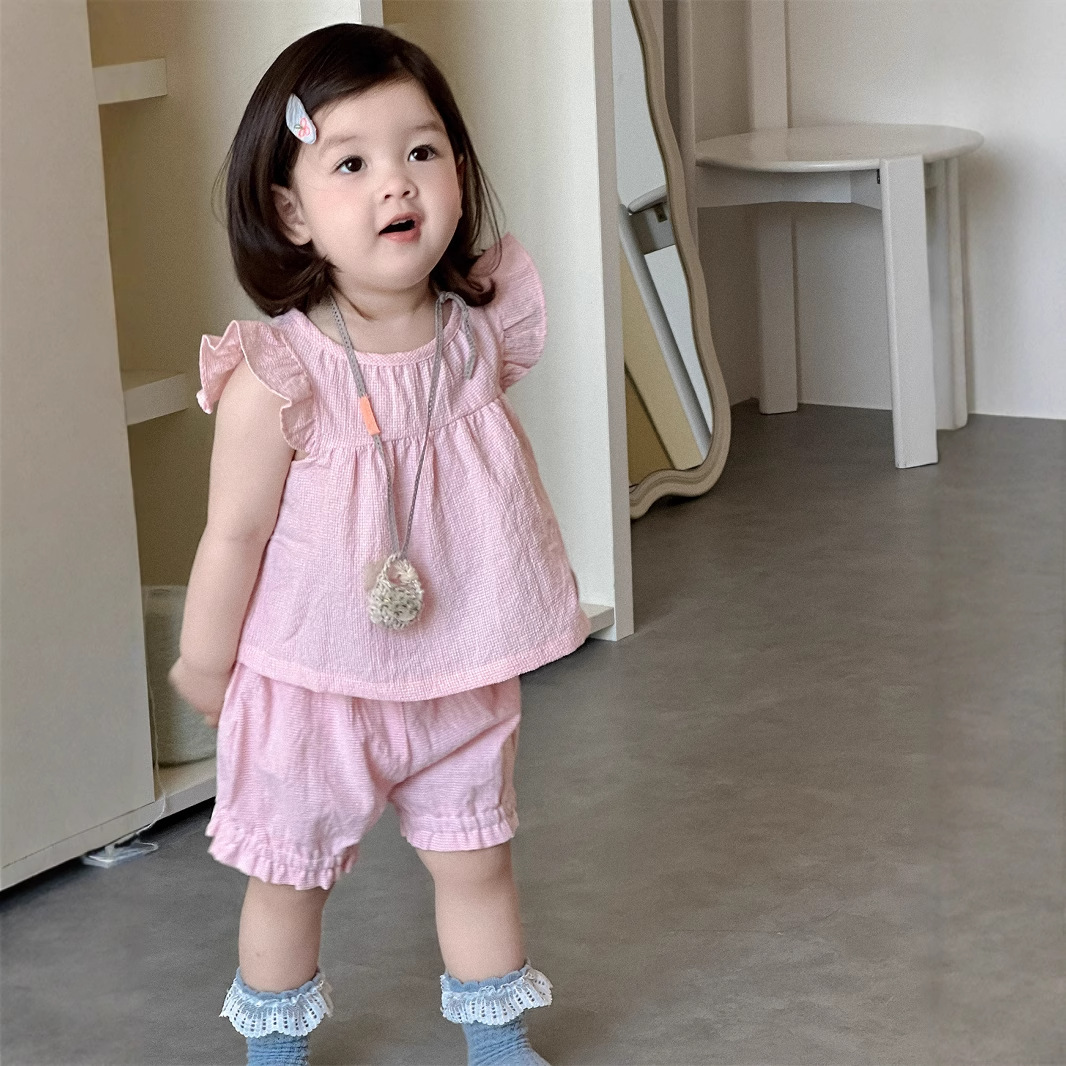2025新品★子供服　セットアップ★73CM〜100cm 2色